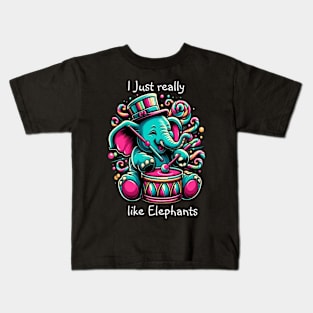 The Musical Pachyderm I really like elephants Kids T-Shirt